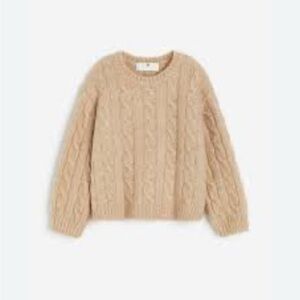 ⭐️5 for $20⭐️ H and M Cable Knit Sweater - Tan age 8-10